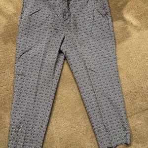 Old Navy Harper Stylish Gray Patterned Pants